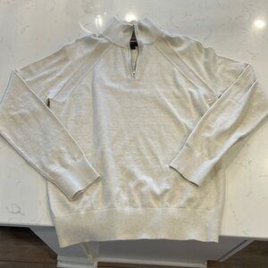 Banana Republic Men Cashmere Quarter Zip Large - New